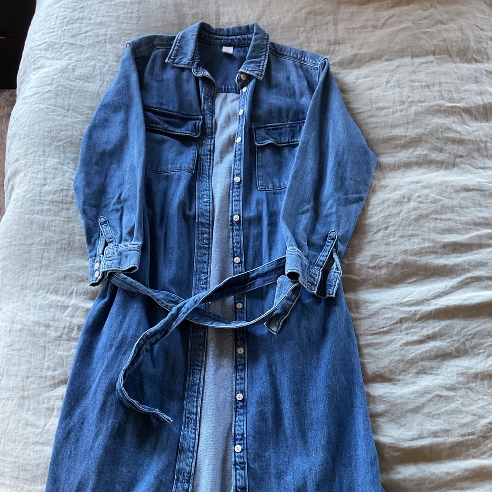 H&M denim midi dress
